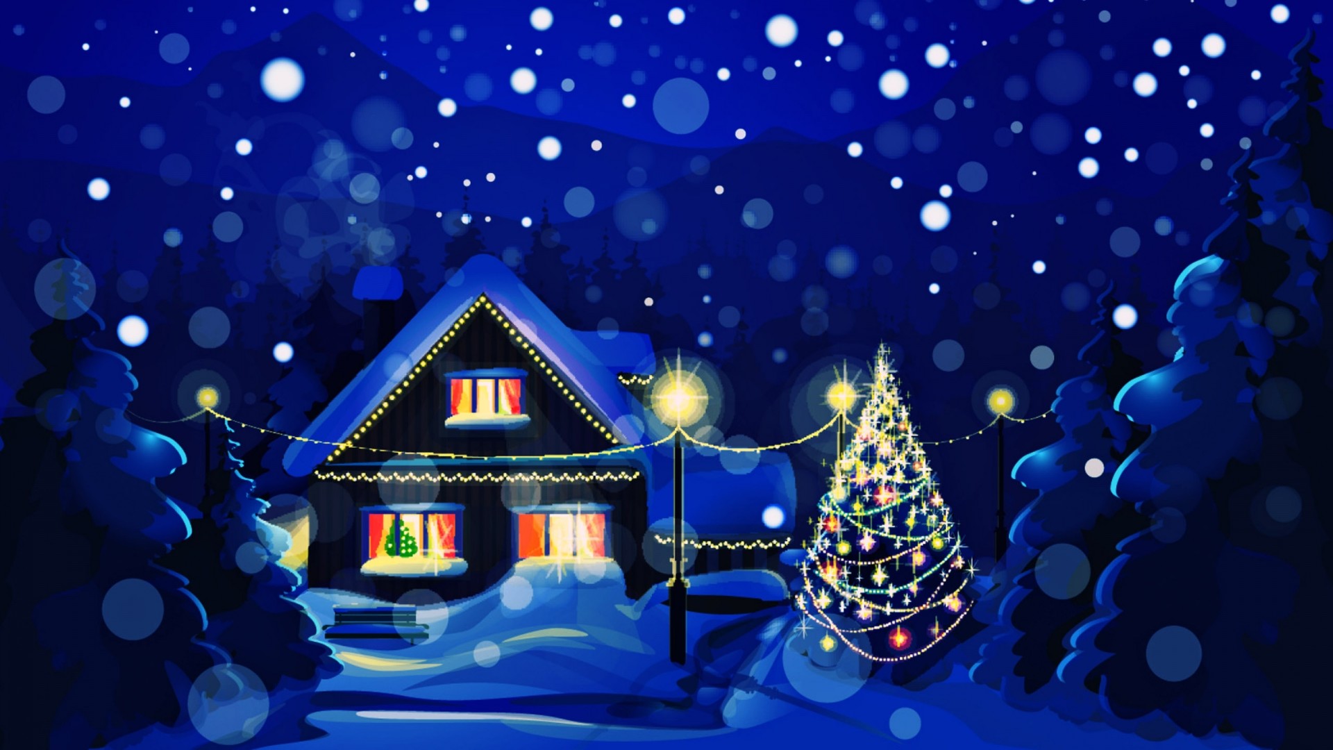 Christmas Cabin Wallpaper (51+ images)