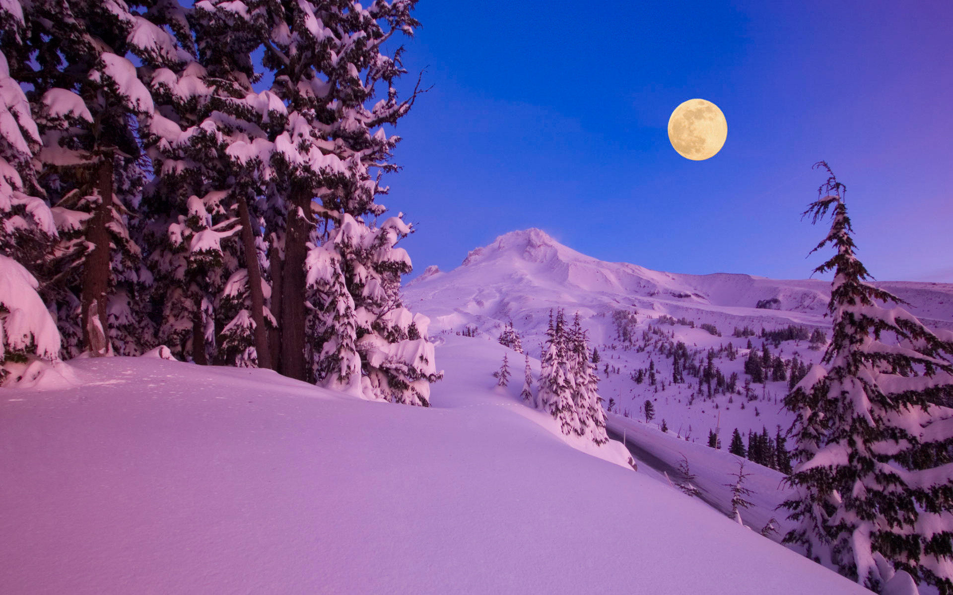Desktop Wallpaper Snowy Night Scenes (55+ images)
