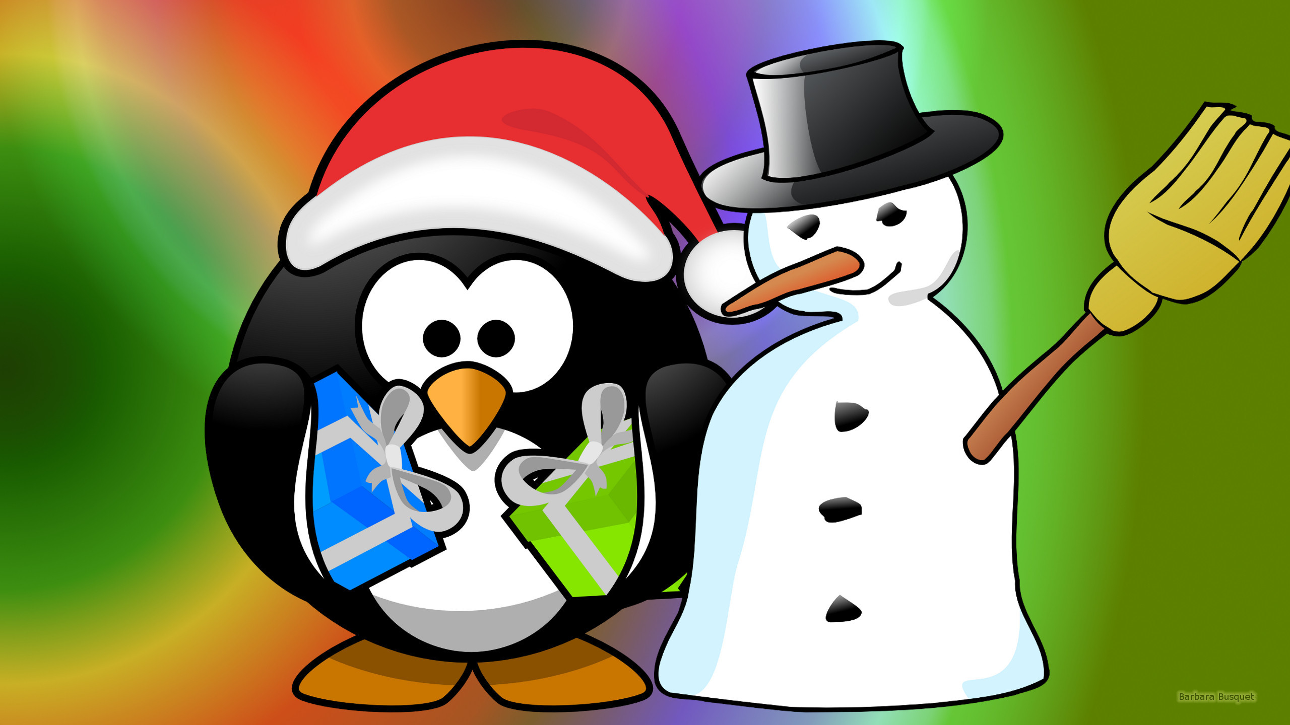 Christmas Wallpaper Penguins Christmas Penguin Wallpaper (68+ images)