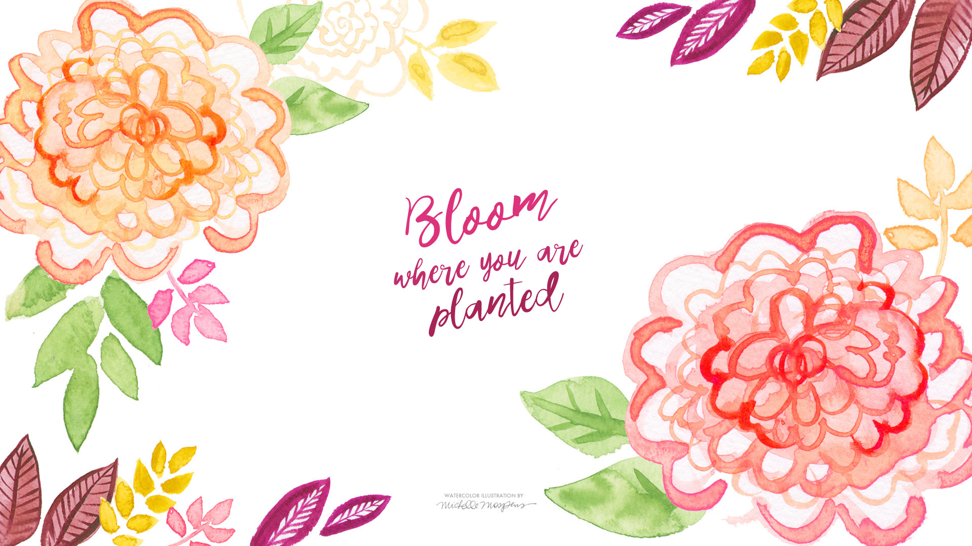 Watercolor Flowers Wallpaper (51+ images)