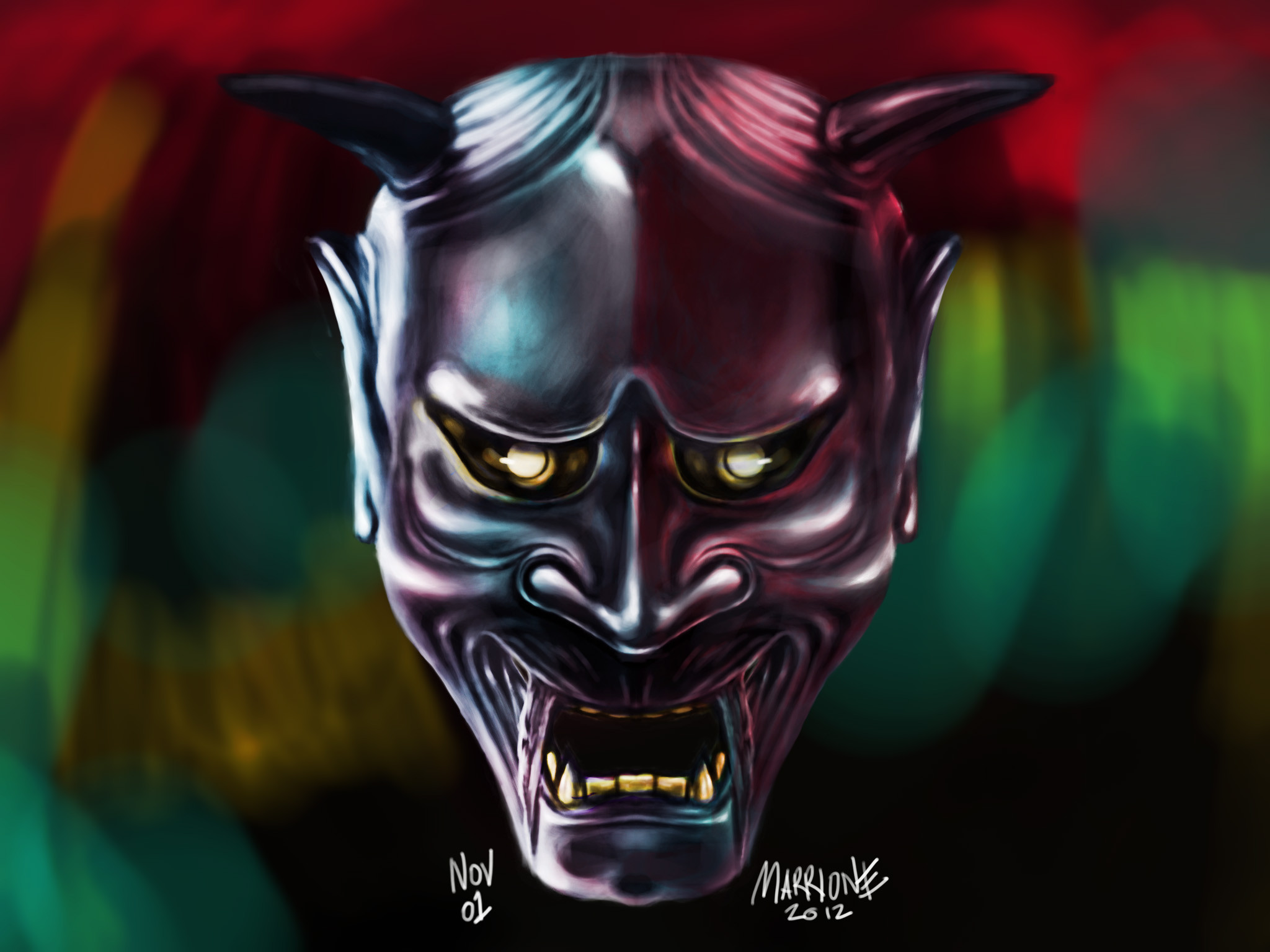 Oni Mask Wallpaper (61+ images)