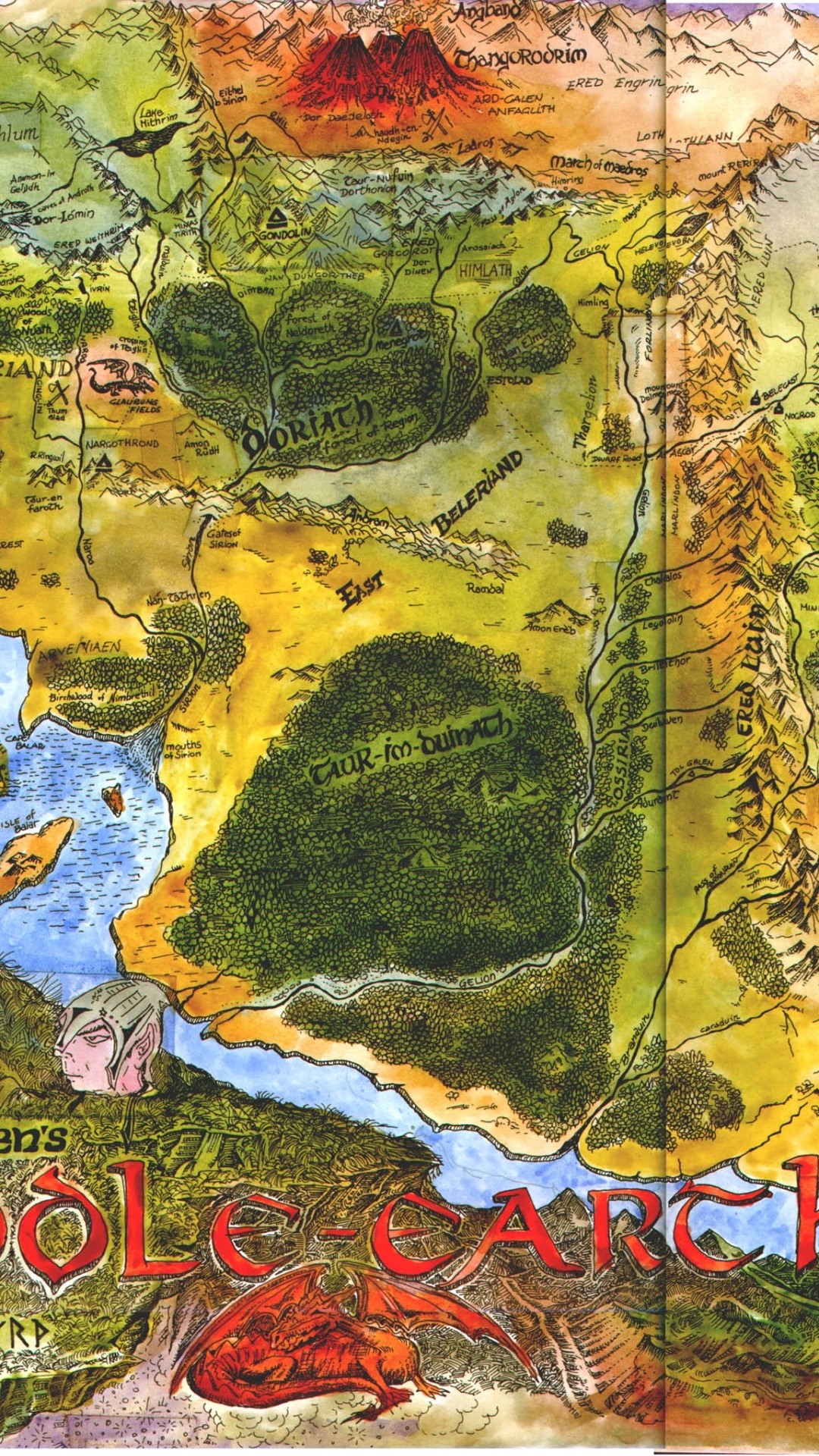 Middle Earth Map Wallpaper (48+ images)