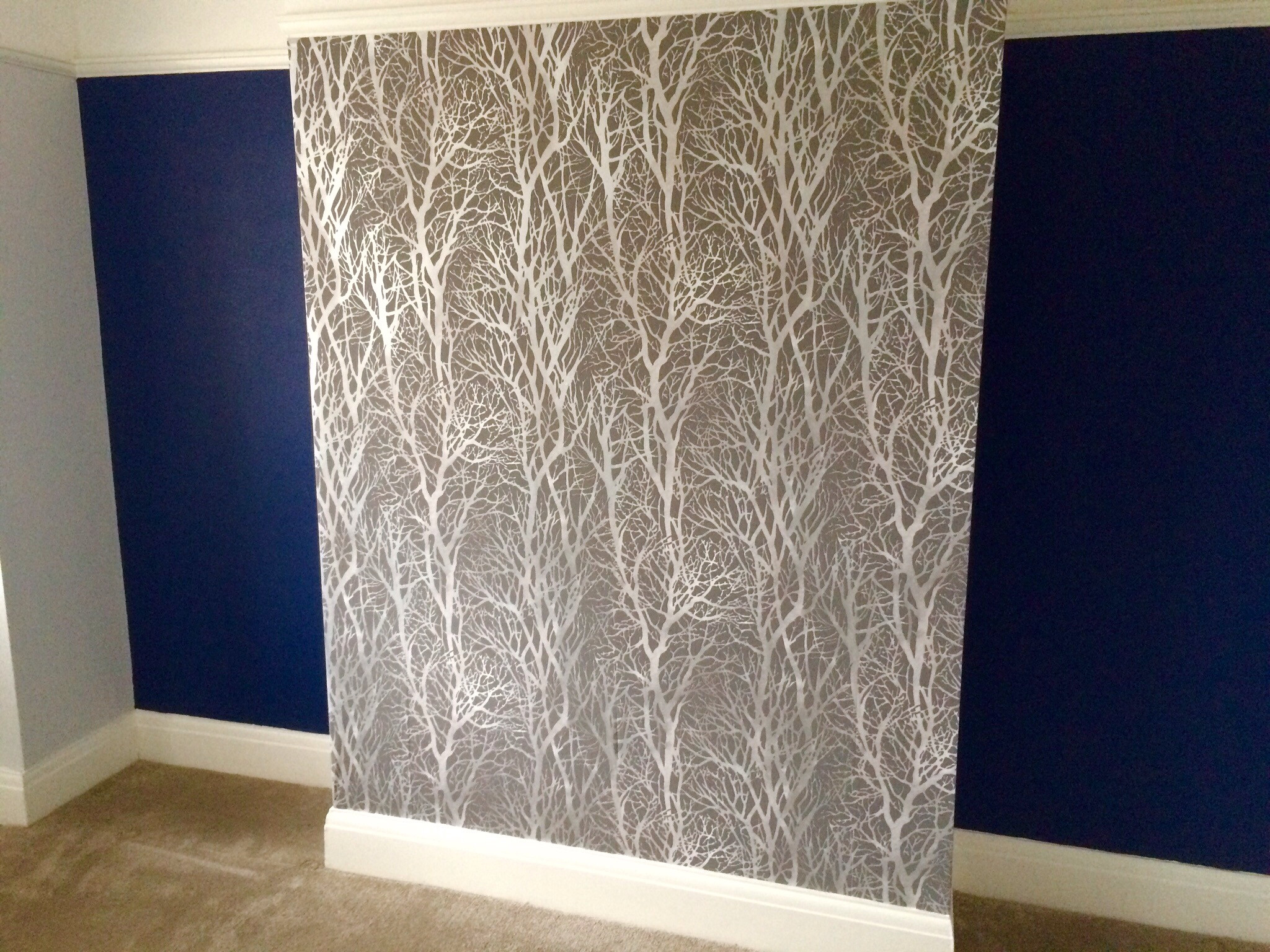 Silver And Blue Wallpaper (46+ images)