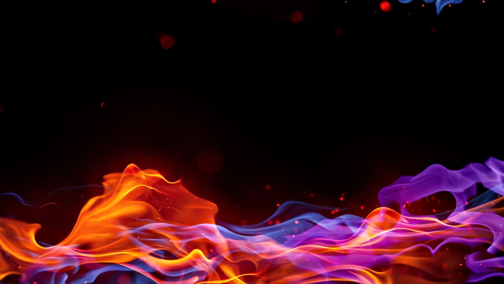 Red and Blue Fire Wallpaper (59+ images)