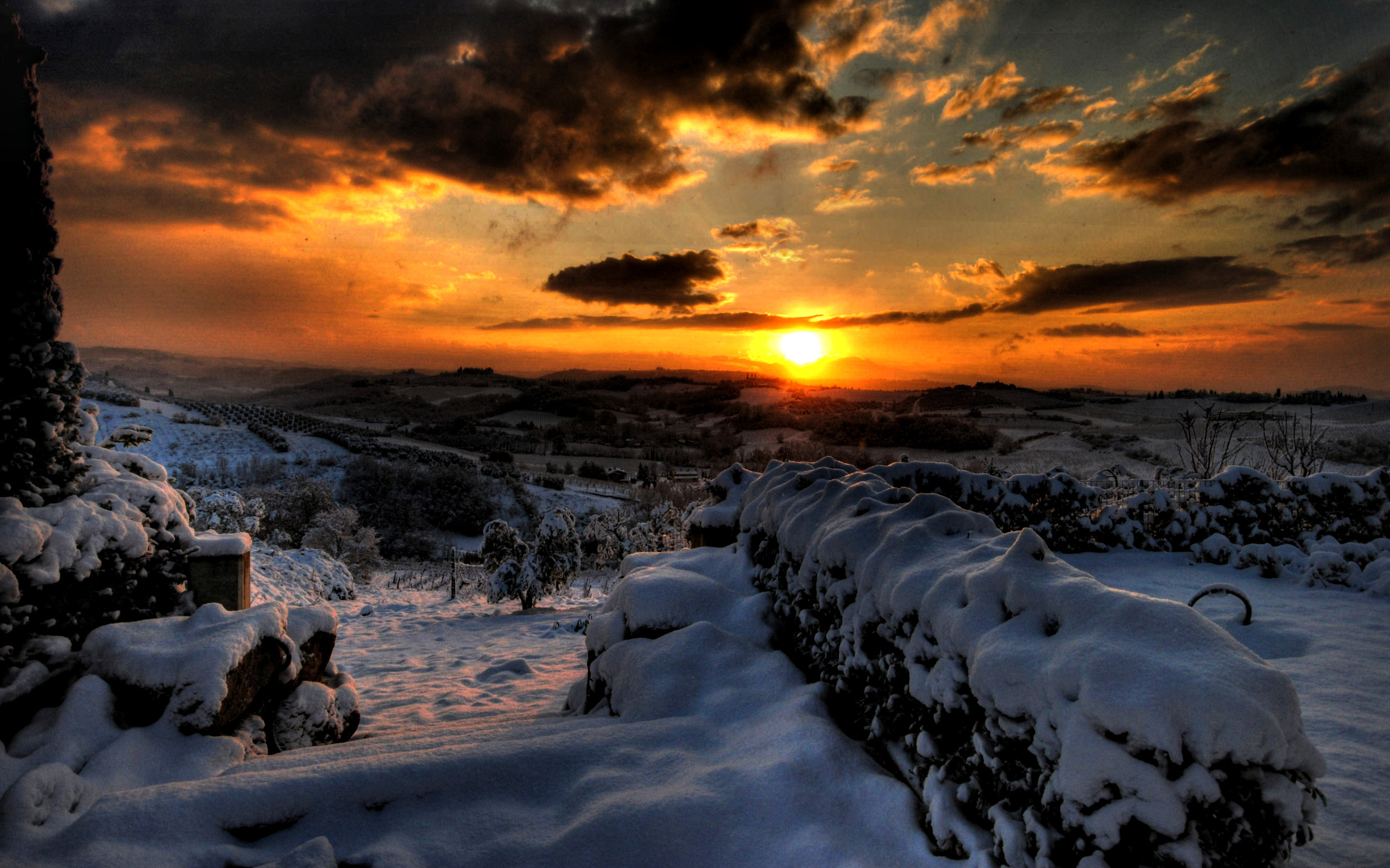 Winter Sunset HD Wallpaper (50+ images)