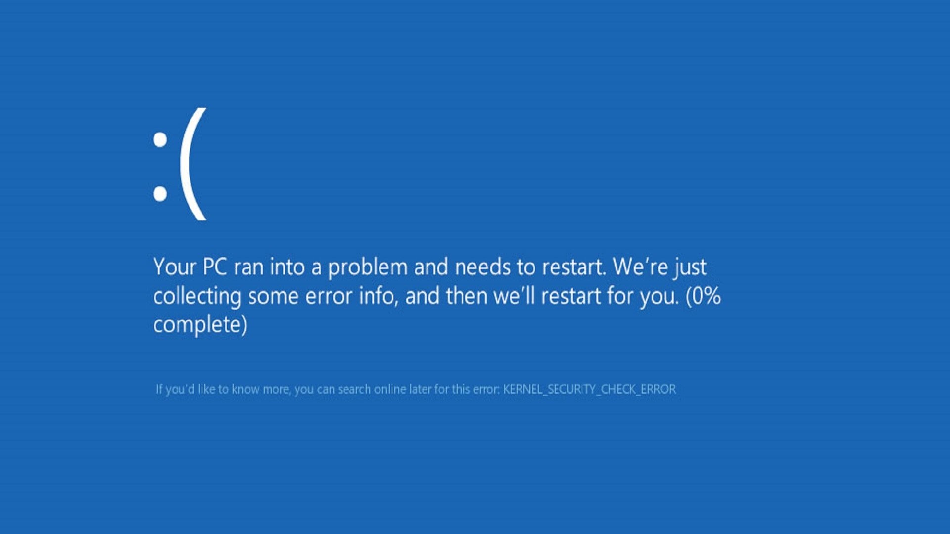 Blue Screen Error Wallpaper (72+ images)