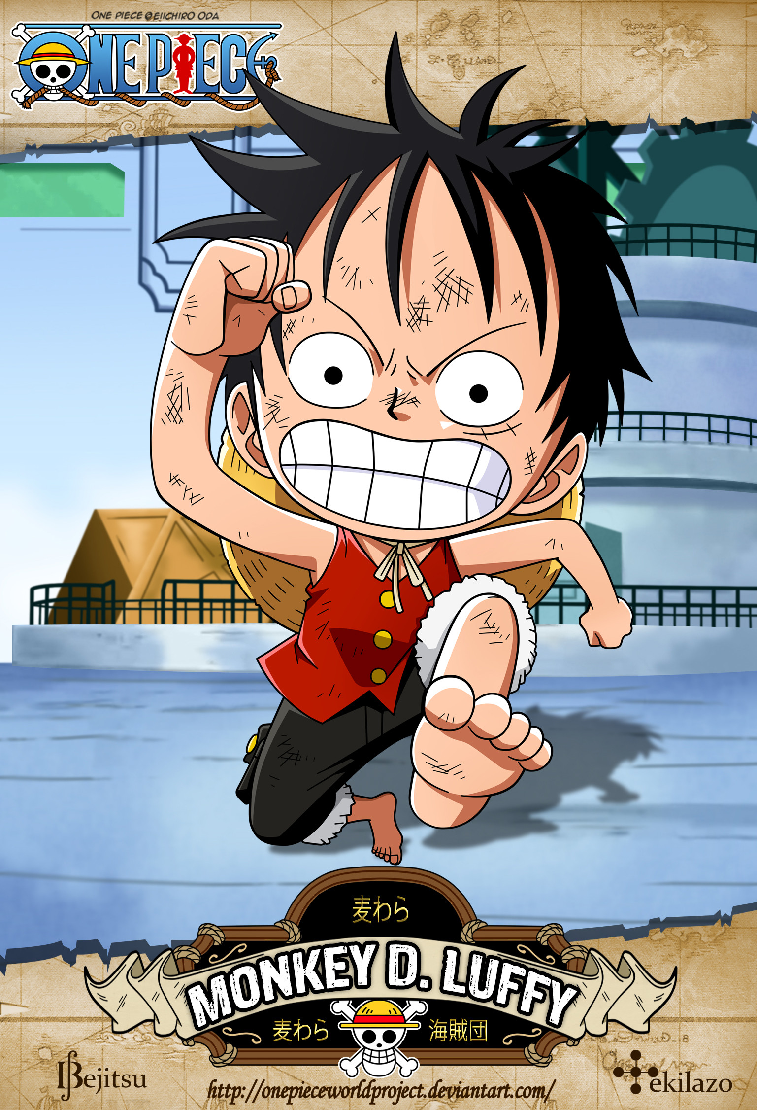 Poster Buronan One Piece Kosong / Mentahan Foto Wanted Gambar Untuk