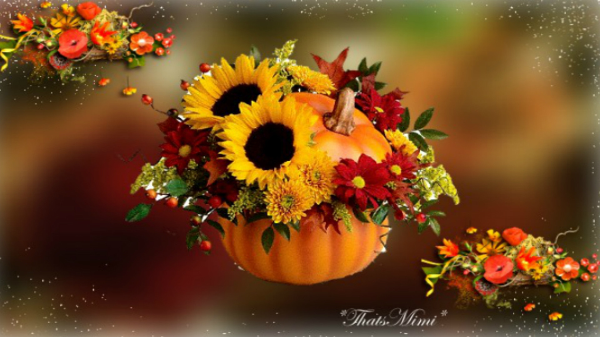 Pumpkin and Fall Flower Wallpaper (45+ images)