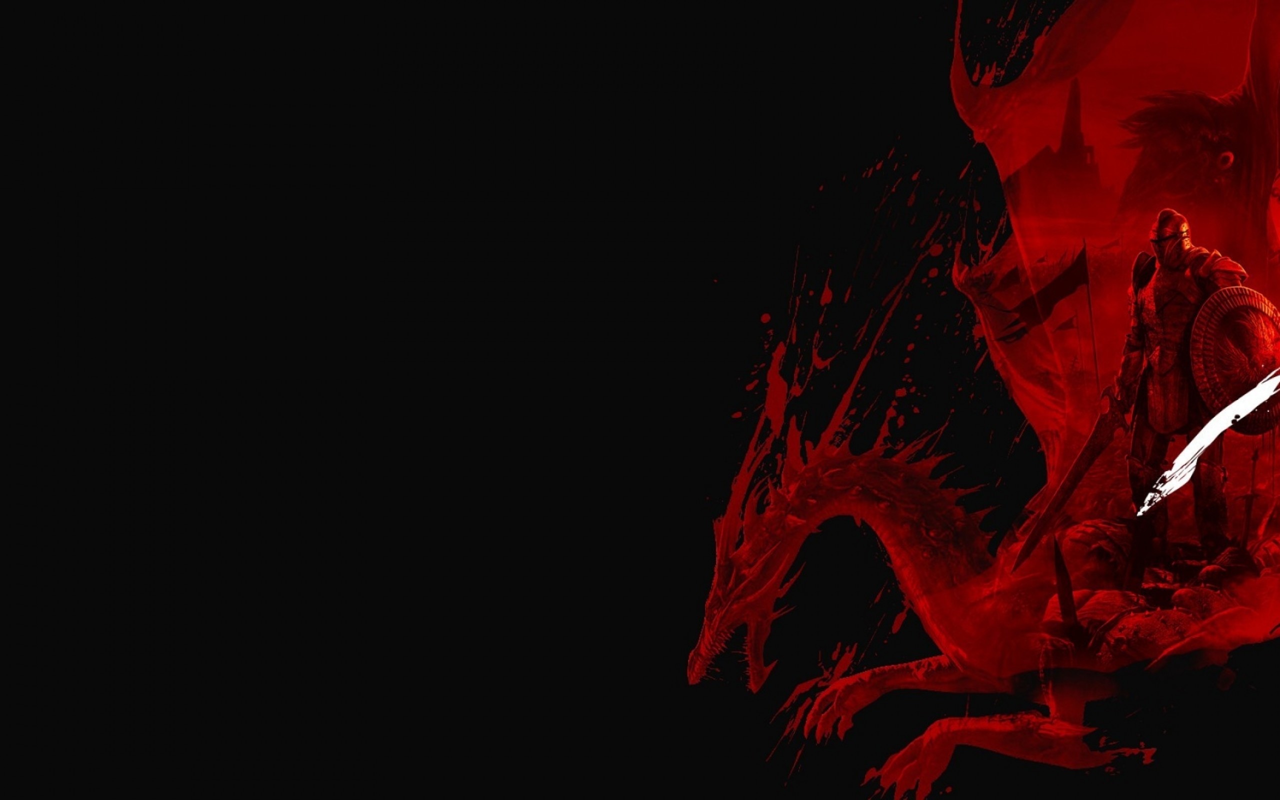Red And Black Dragon Wallpaper (64+ images)
