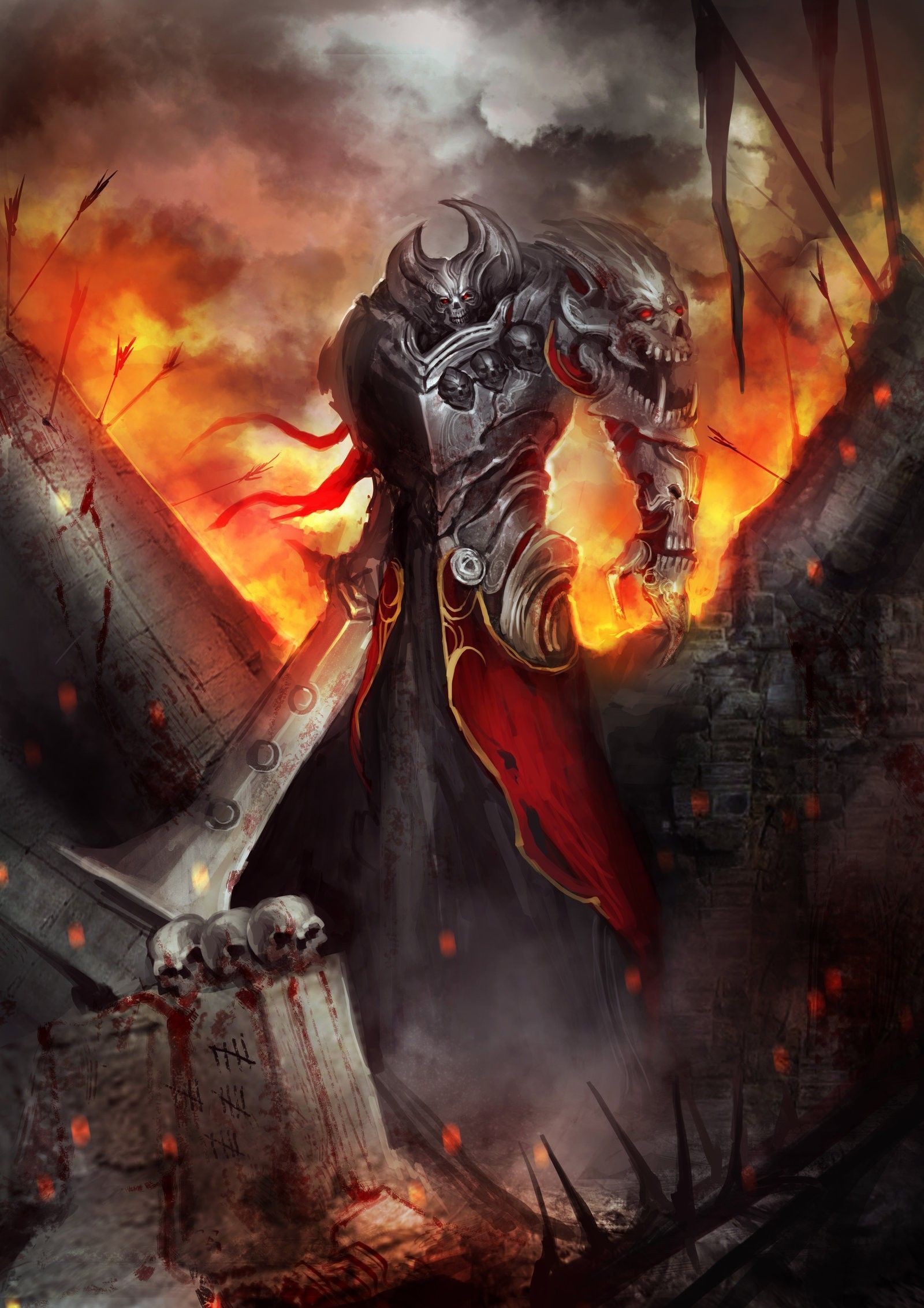 Flaming Skulls Wallpaper (59+ images)