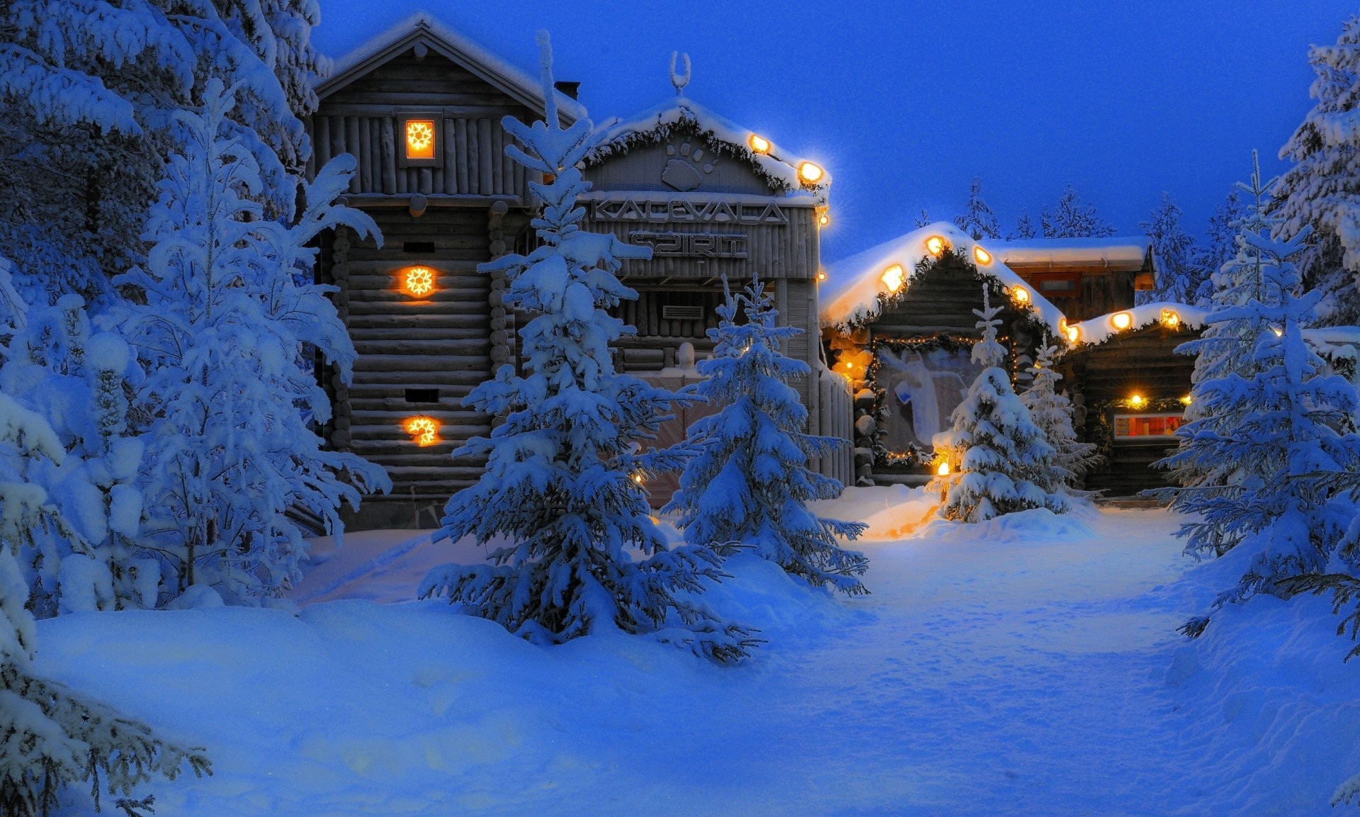 Christmas Cabin Wallpaper (51+ images)