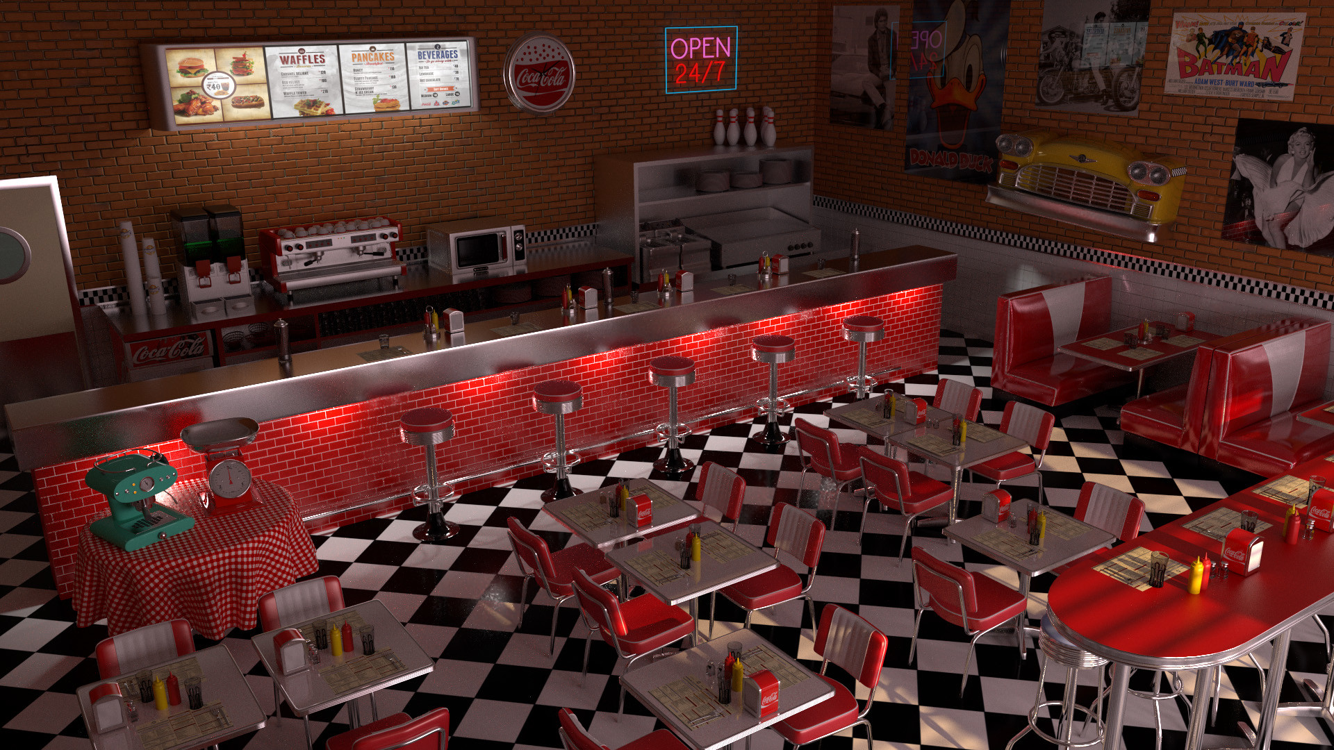 American Diner Wallpaper (48+ images)