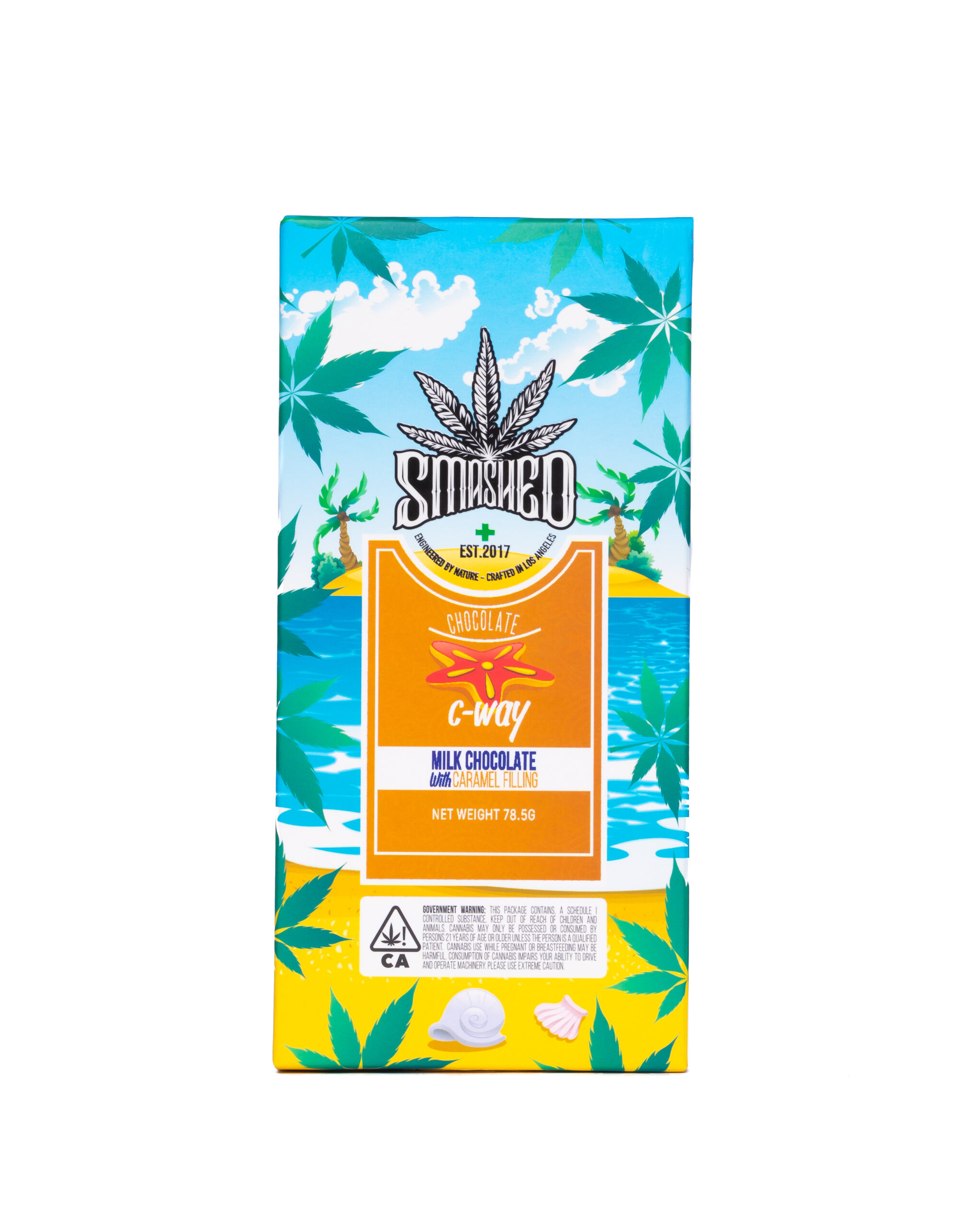 5000mg THC Milk Chocolate Bar CWay by Smashed Get Well Shroom