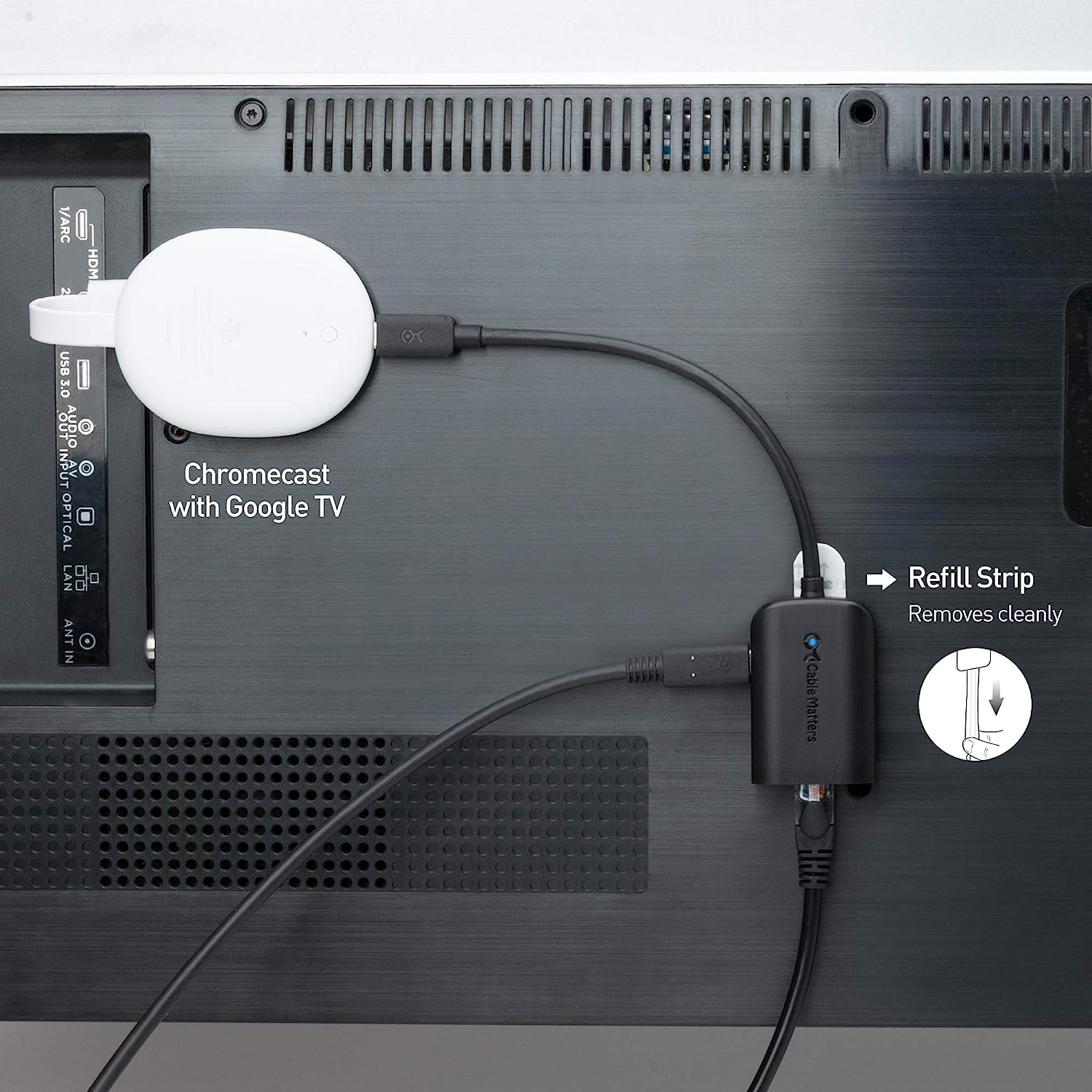 Cable Matters USB C to Gigabit Adapter for Chromecast with