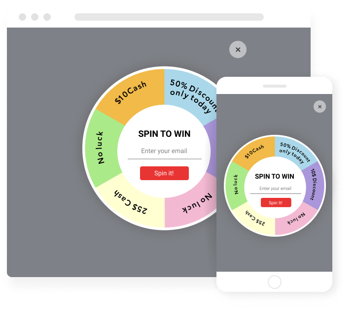 ≡ Custom Spin the Wheel Game online Wheel Of Coupons from GetWooHoo