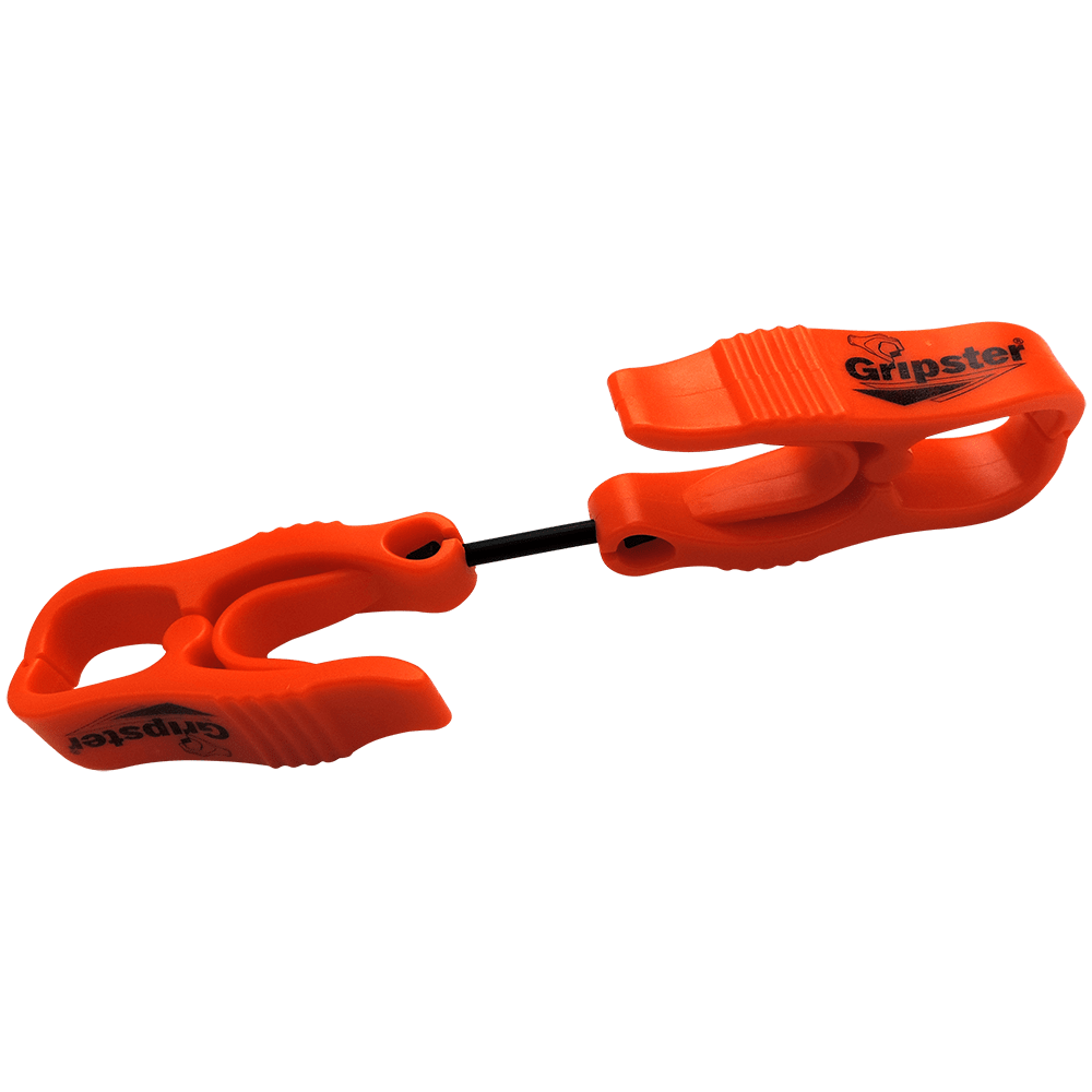 GRIPSTER DUALENDED ORANGE GLOVE CLIP Get Your Safety On