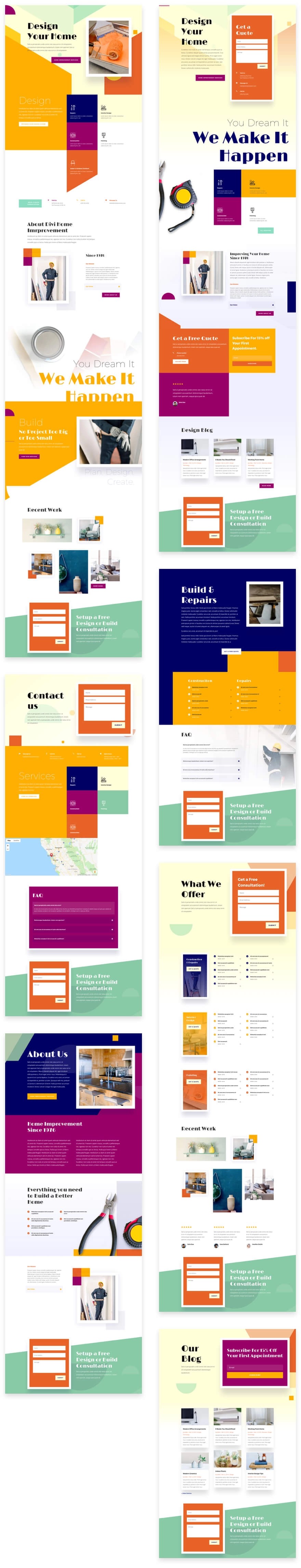 Home Improvement Website WordPress
Theme First Page 500