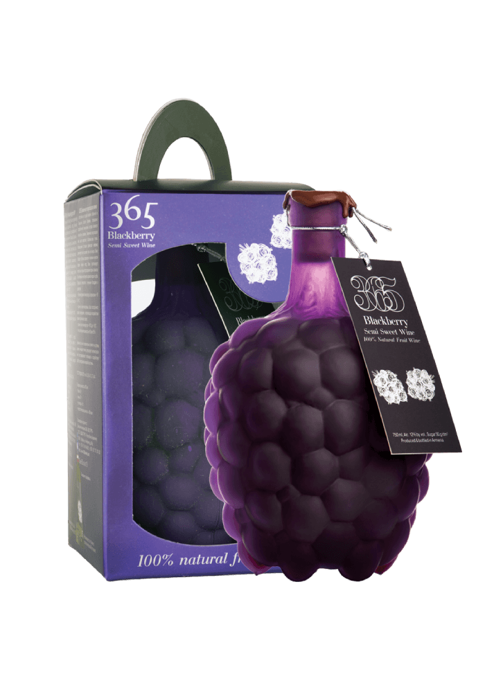 365 Blackberry SEMI SWEET souvenir wine in gift box GevorkianWinery