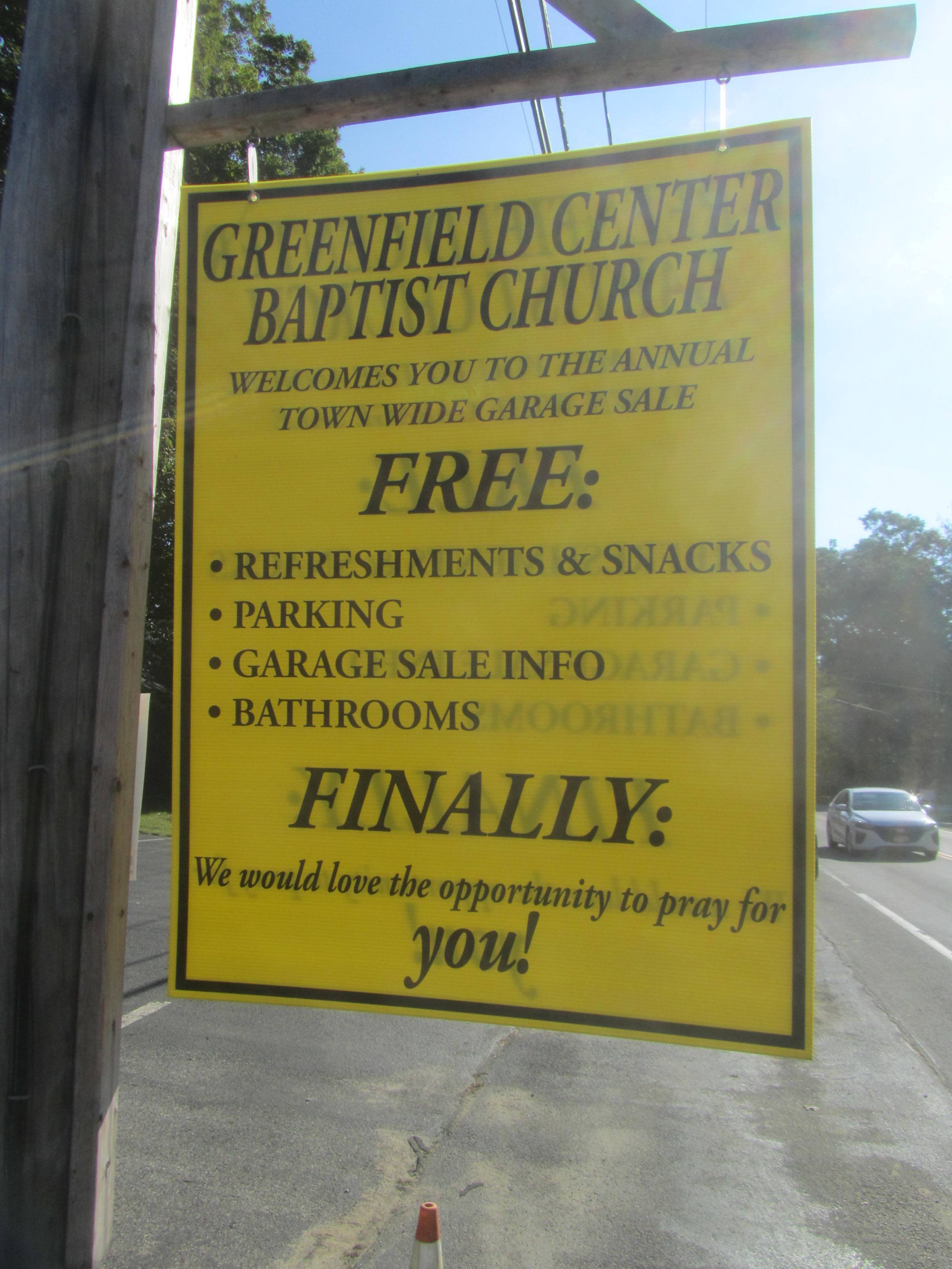 News & Events Greenfield Center Baptist Church