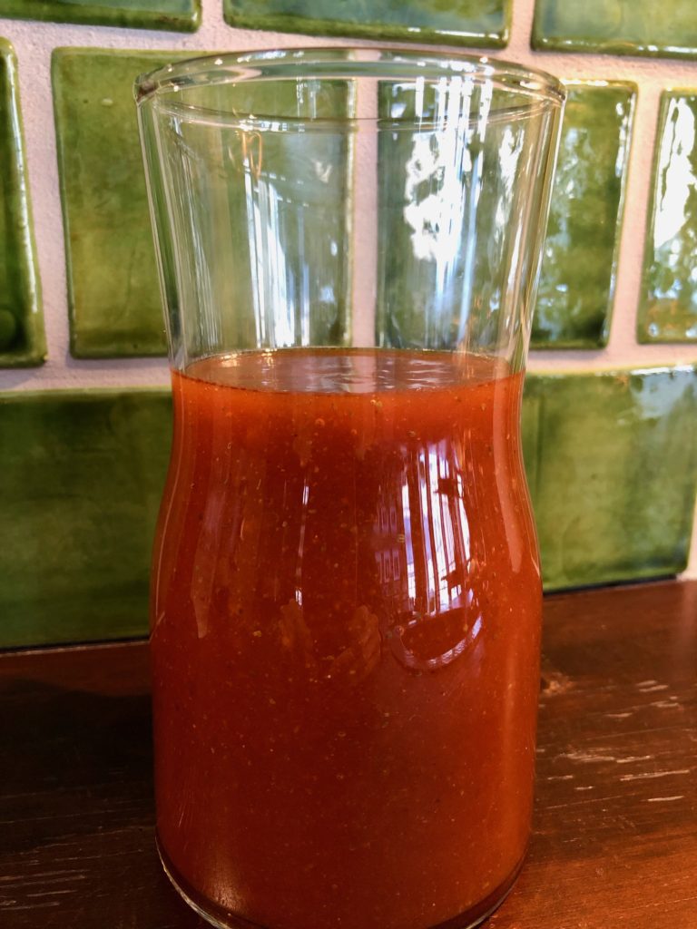 Avocado and Cilantro Salad with Homemade French Dressing GF Chow