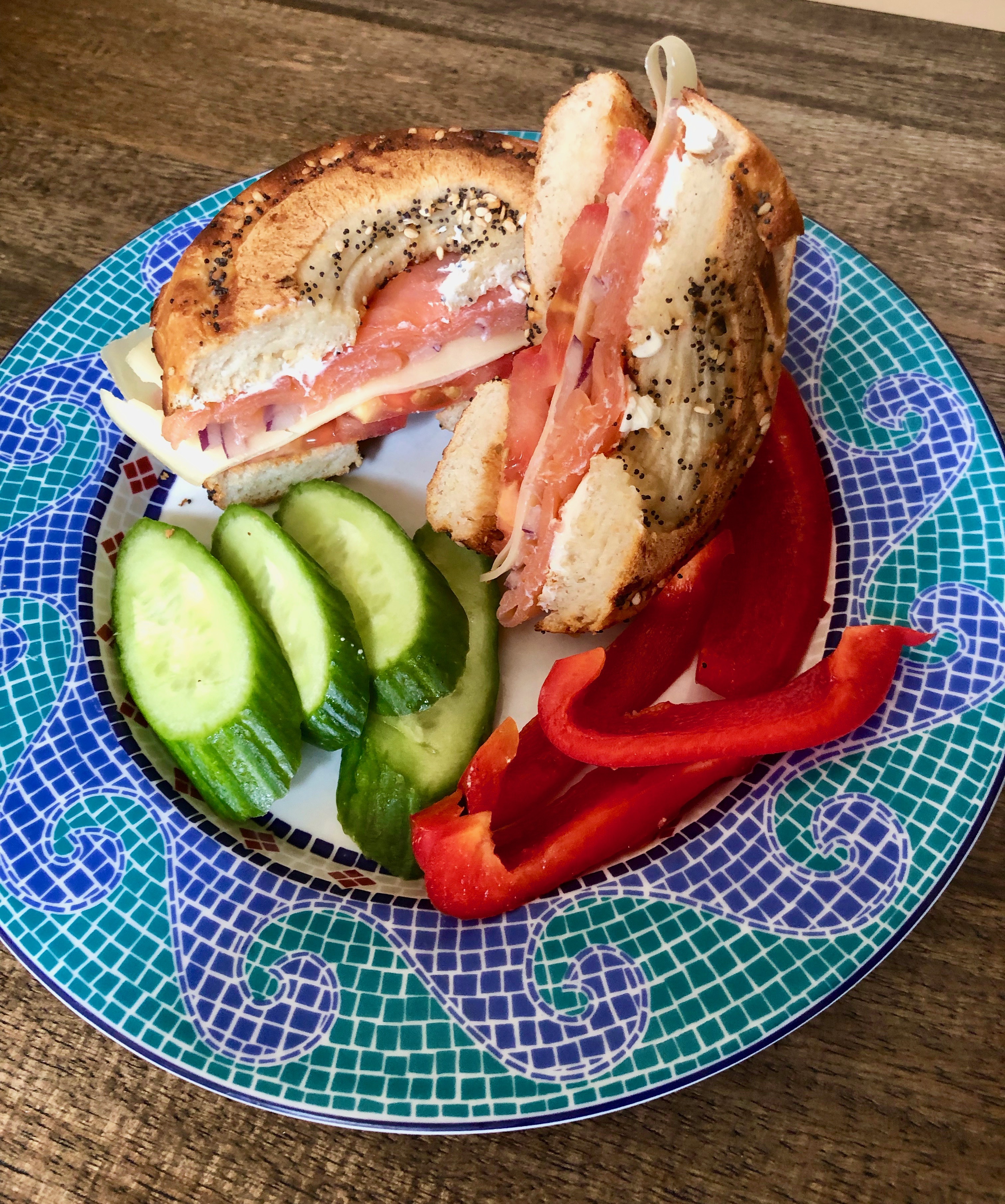 (GF)Bagels and Lox GF chow