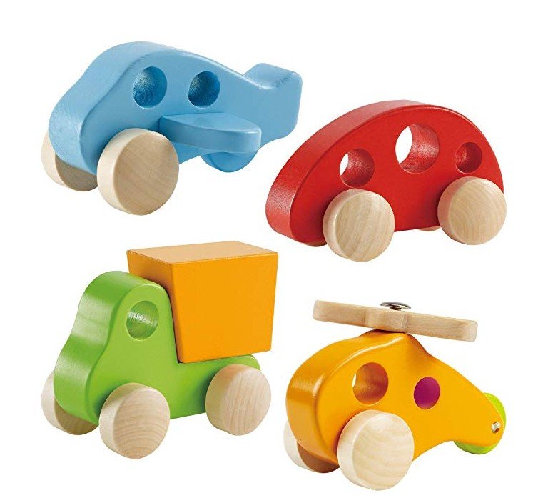 Wooden Cars Infant Toys Hape Wooden Toy Cars Airplane Truck and