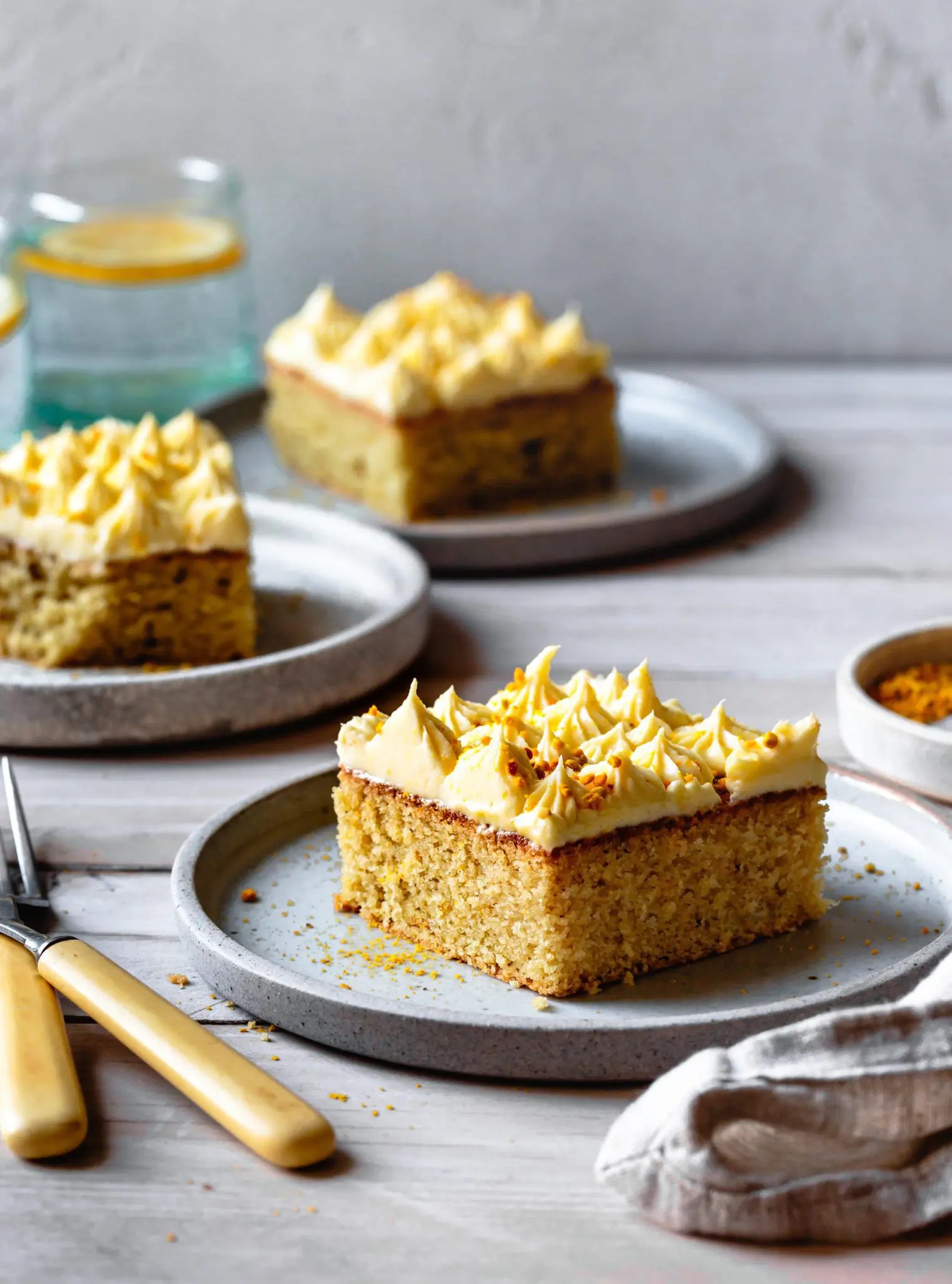 gluten free lemon cake perfect for parties, birthdays, and large groups