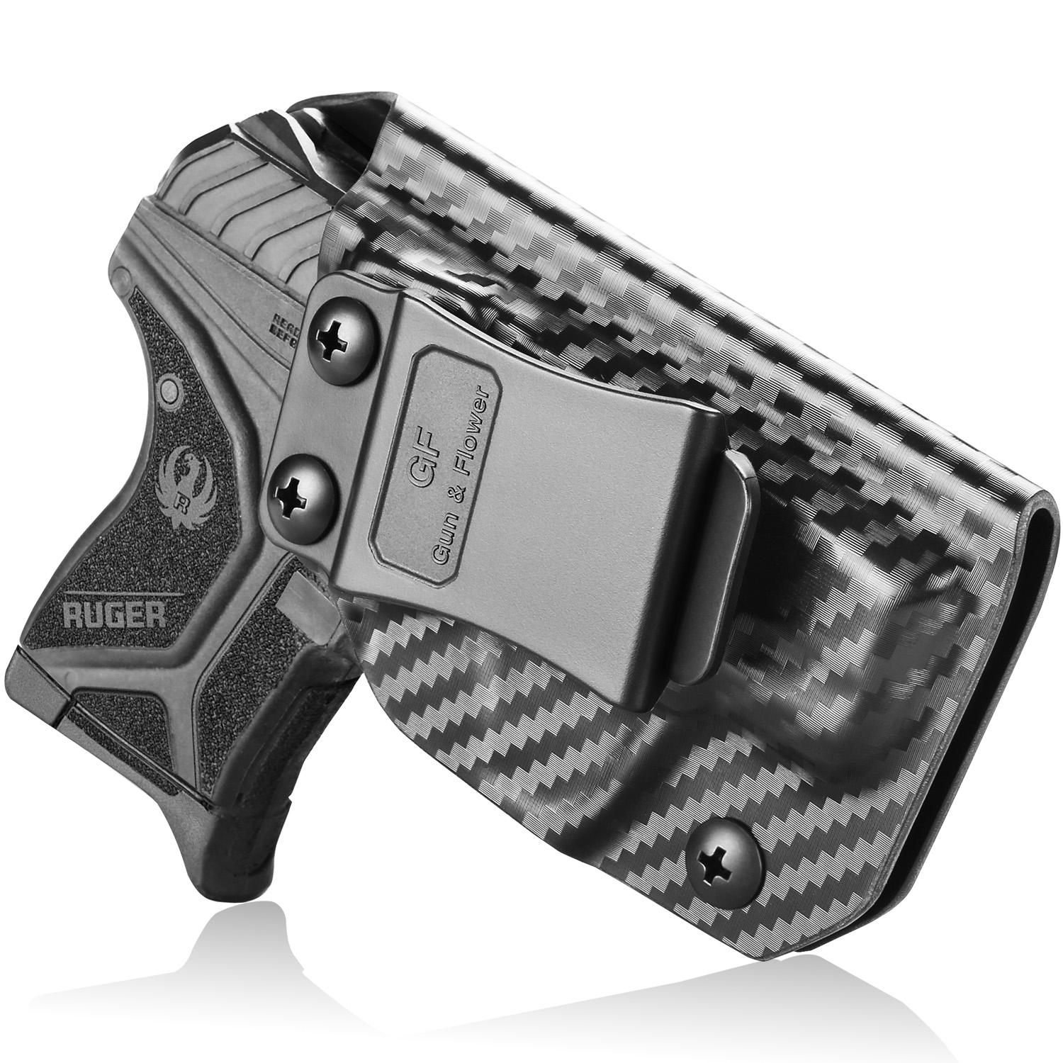 IWB Carbon Fiber Holster Compatible with Ruger LCP 2/LCP II, Polymer and Kydex Inside Waistband