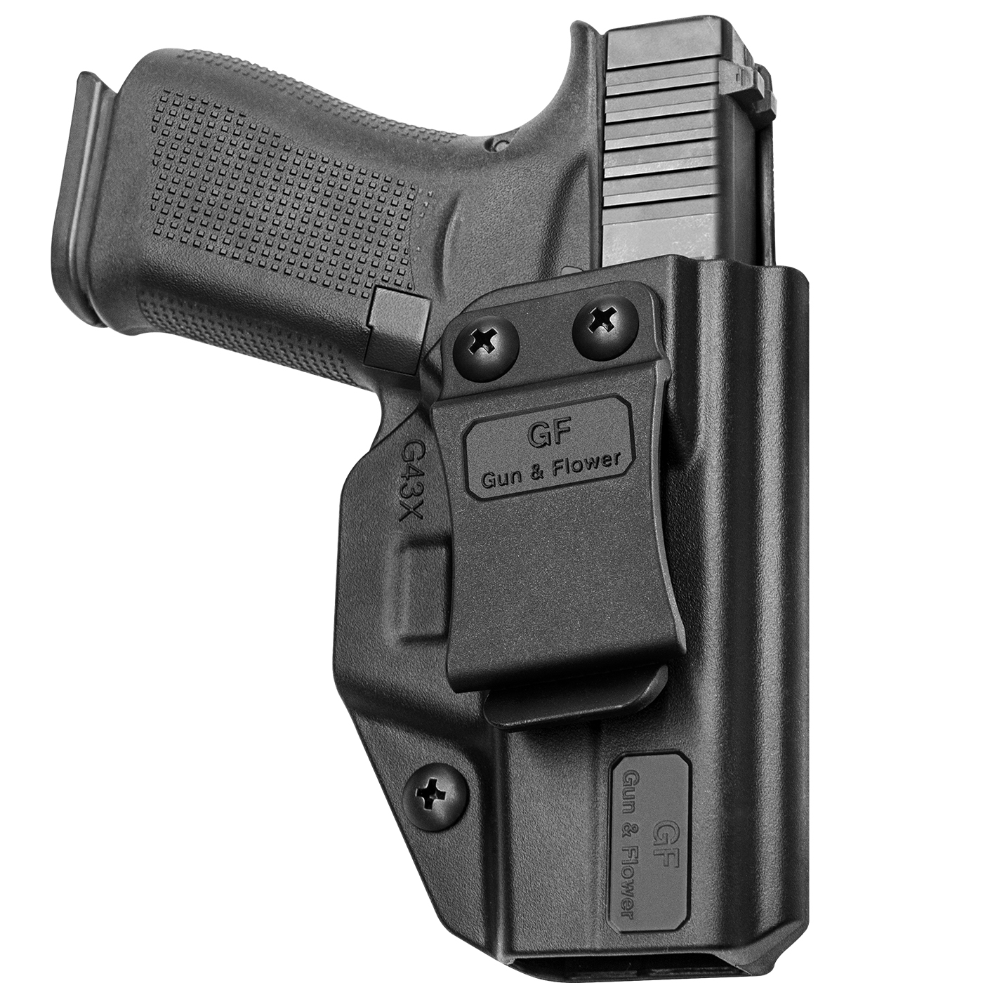 Compatible with Glock 43 G43x, Inside Waistband Carry Polymer Holster