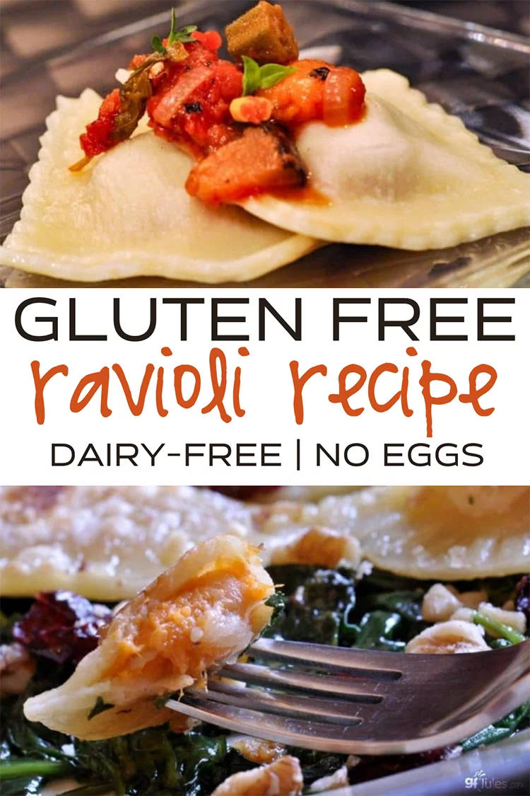 Gluten Free Ravioli quick & easy 3ingredient recipe gfJules