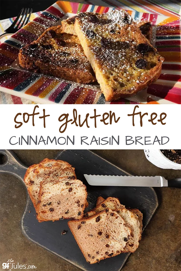 Soft Gluten Free Cinnamon Raisin Bread Recipe