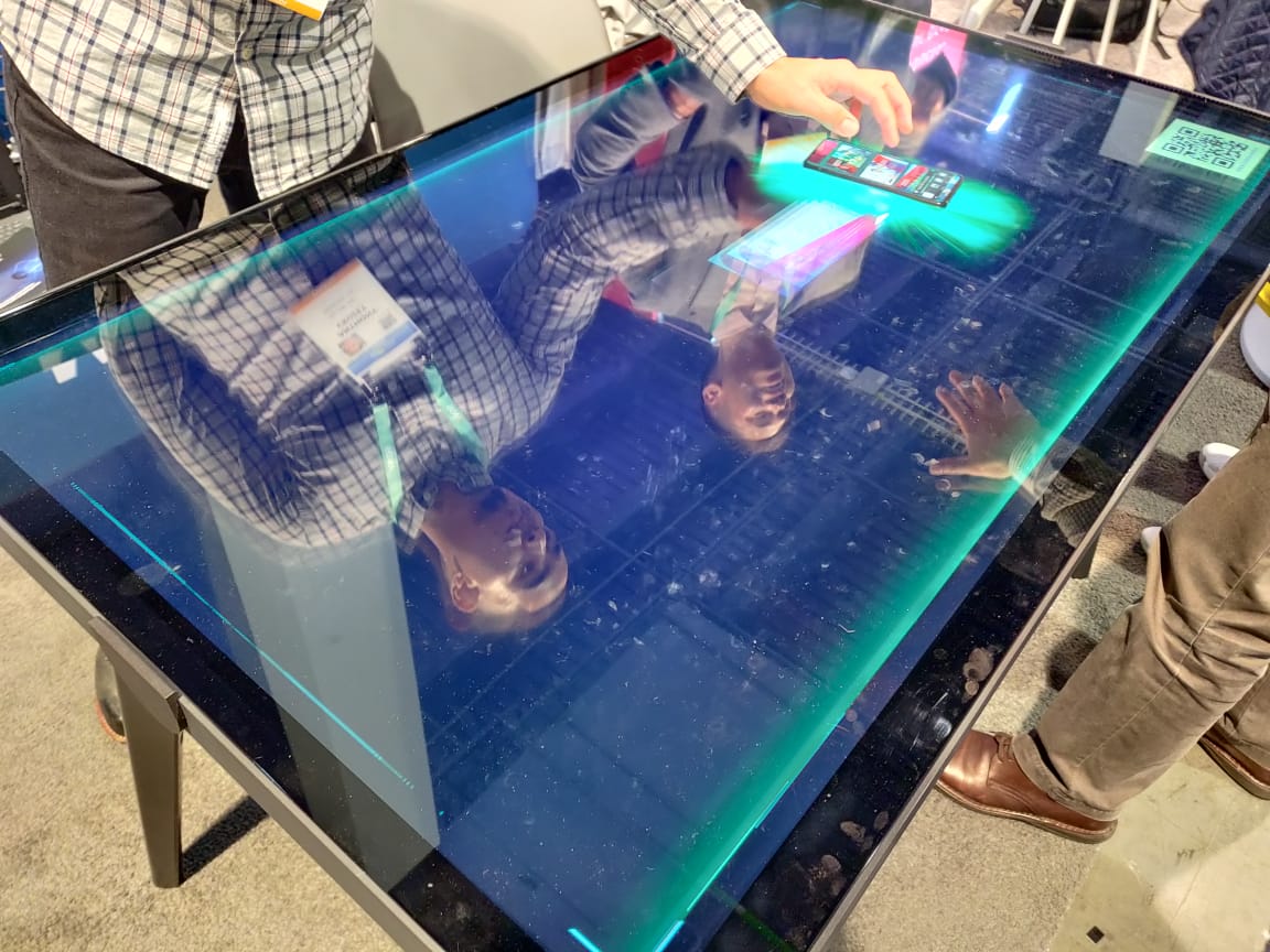 Magic Table Touch Display by PQ Labs is straight from Iron Man Movie