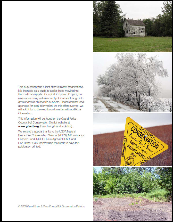 Rural Living Handbook Grand Forks County Soil Conservation District