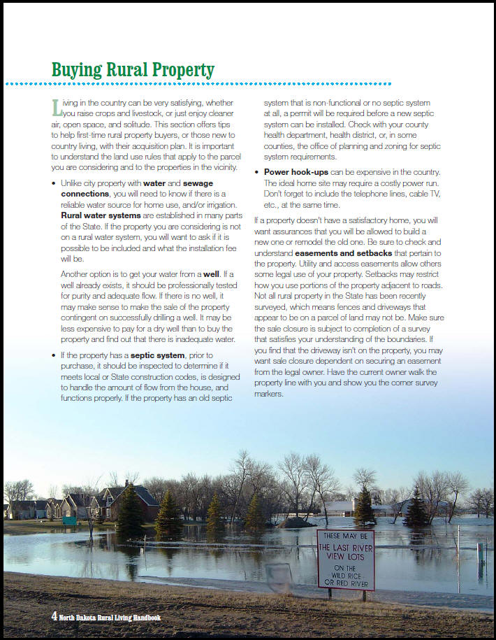 Rural Living Handbook Grand Forks County Soil Conservation District