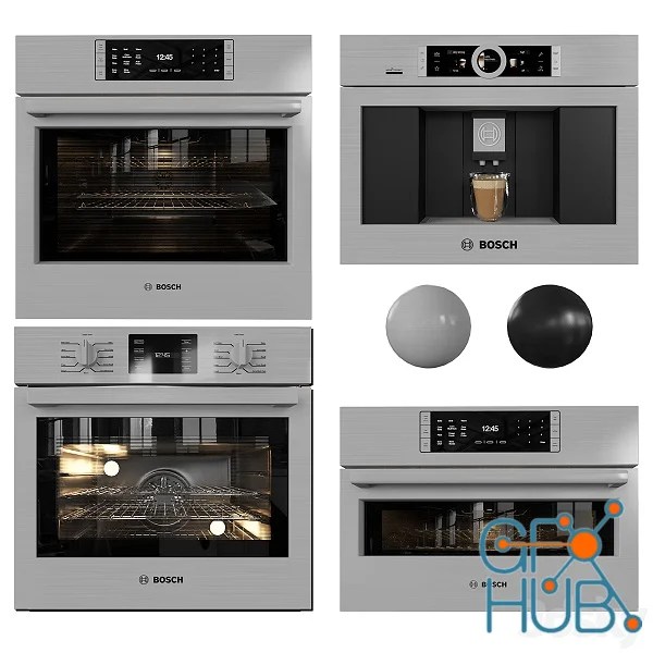 3D Model Bosch Ovens 002