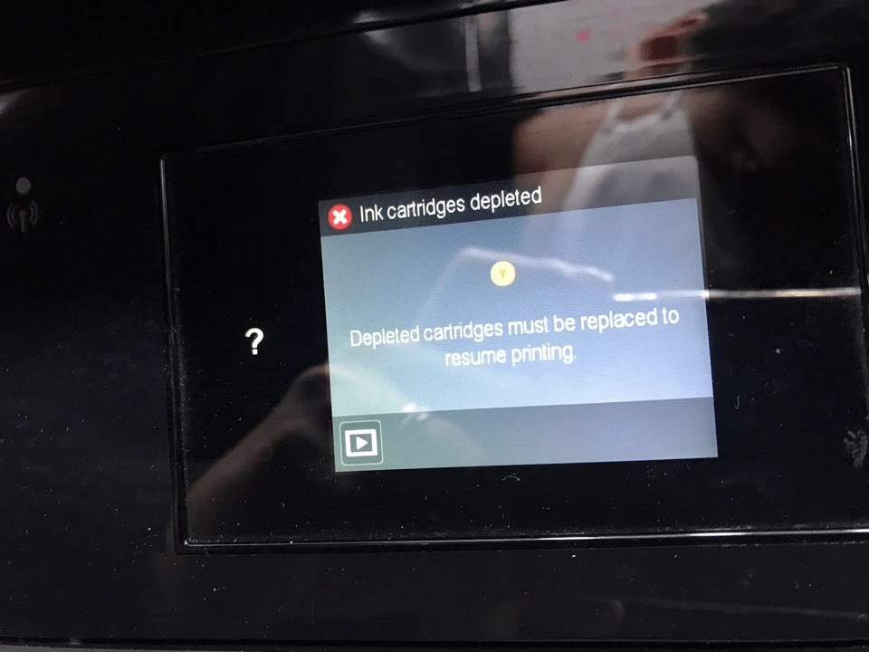 HP8610 Depleted cartridges must be replaced to resume printing 먹통.