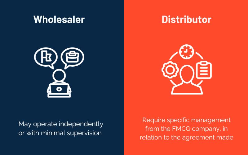 The difference between a Wholesaler and a Distributor
