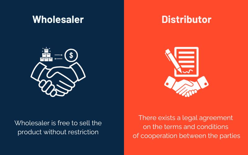 The difference between a Wholesaler and a Distributor