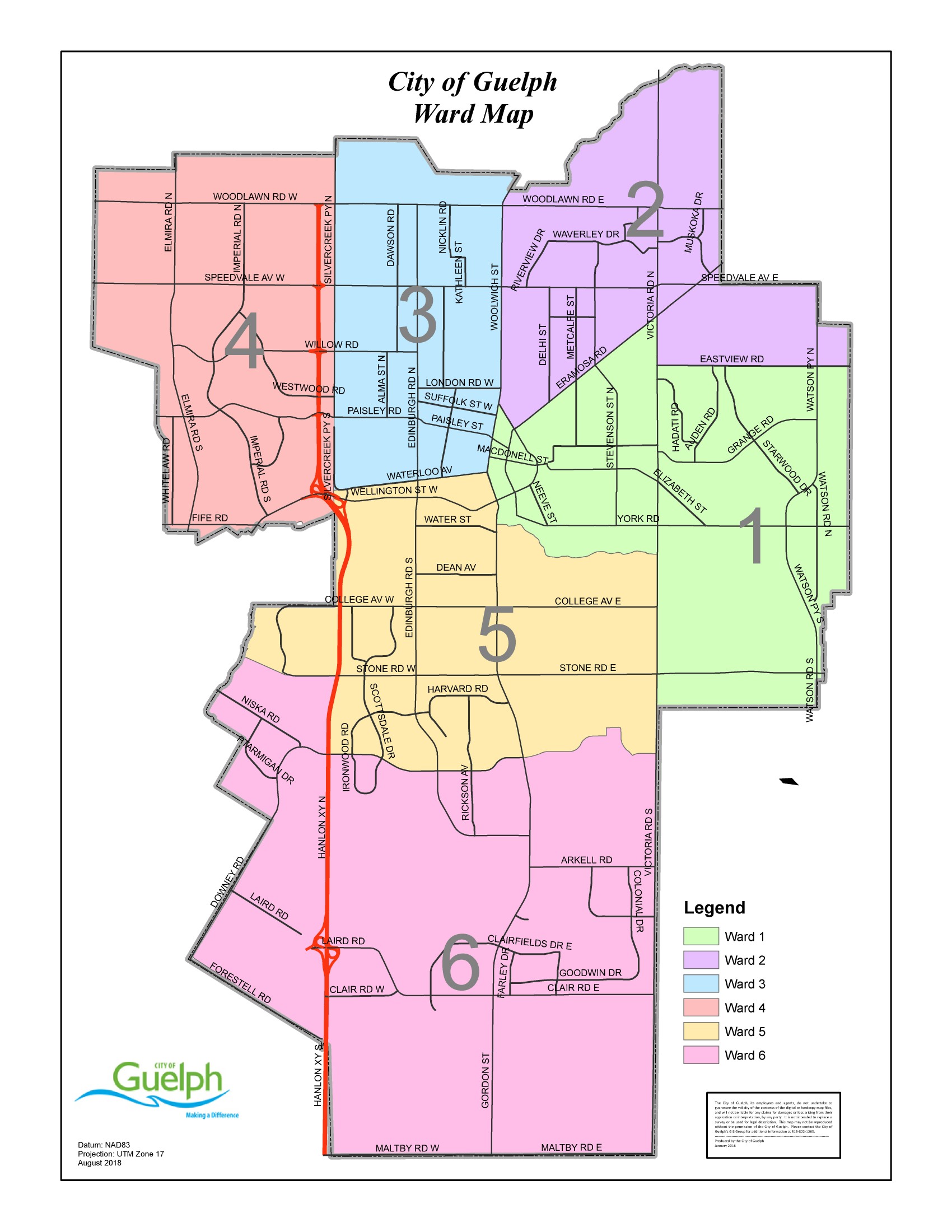 map_wards The Foundation of Guelph General Hospital