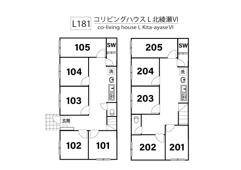 L181 Tokyoβ Kitaayase 10 Share house GG House Management