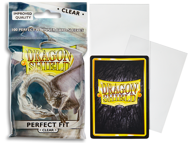Dragon Shield Clear Perfect Fit Standard Size Sleeves (Toploading