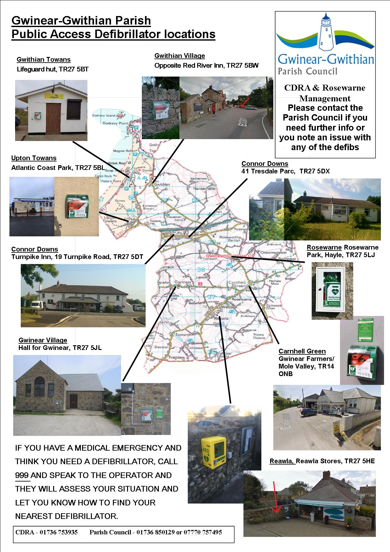 Defibrillator Update Sept 2020 GwinearGwithian Parish Council