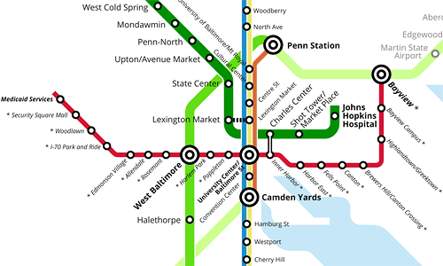 Red Line Train Map The Baltimore Red Line does need a tunnel, despite its cost Greater