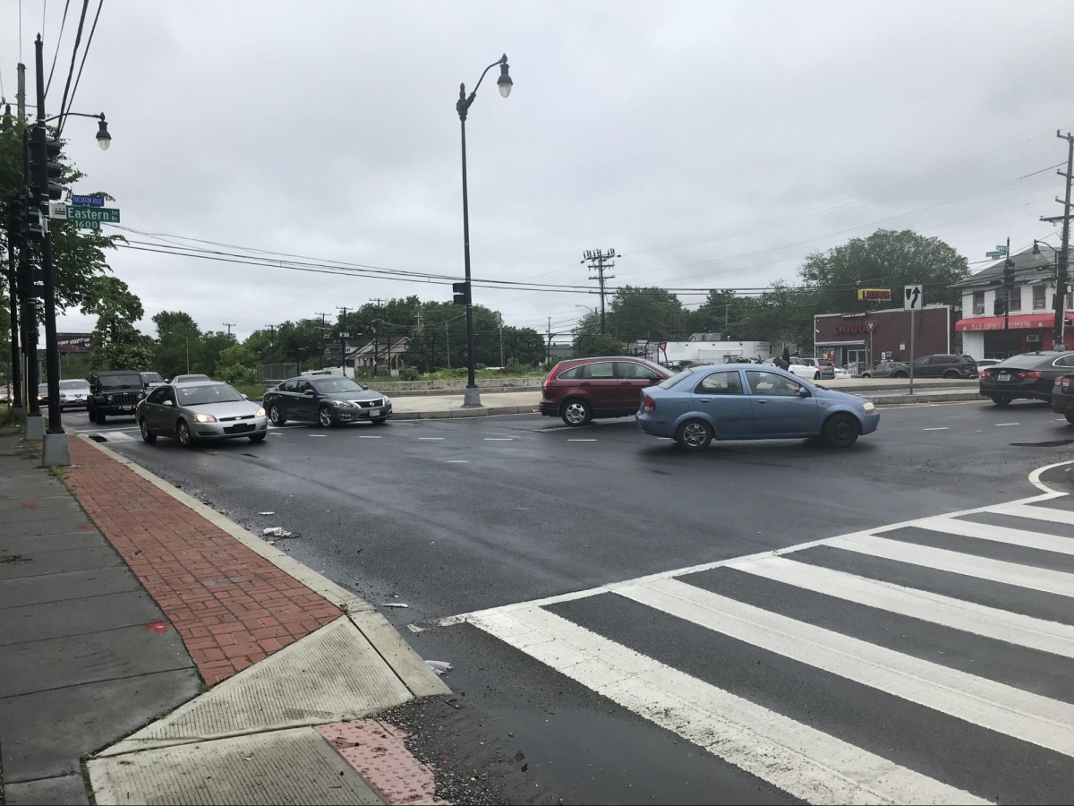 No changes have been made to the Kenilworth intersection where Sherron