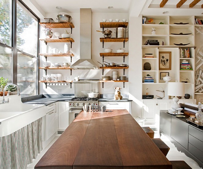 Design Ideas for Kitchen Shelving and Racks