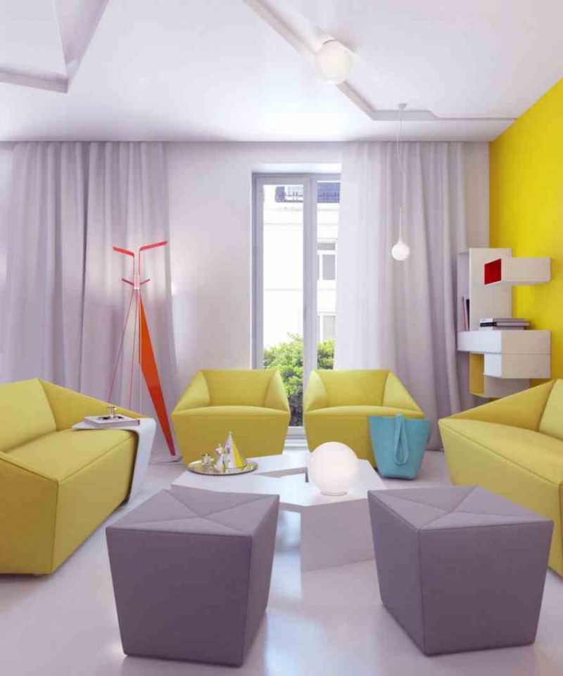 Bright Vivid Colors Furniture Of Vibrant Modern Sofas
