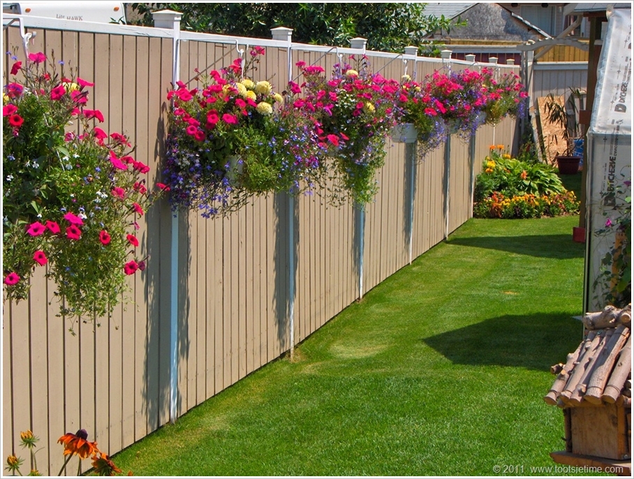 Fence planter design ideas