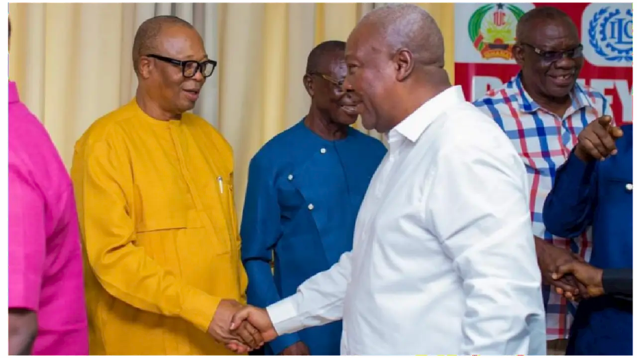 GPRTU is the Backbone of Road Transportation in Ghana, Says John Mahama