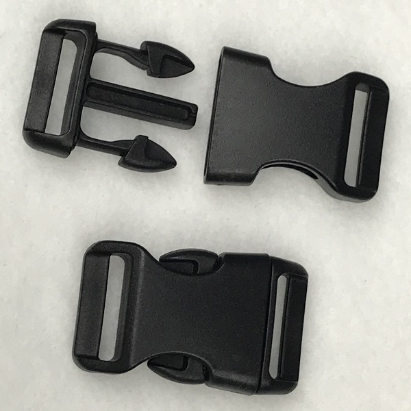 Plastic 3/4" Slide Release Buckle Black Ghee's HandBag Patterns