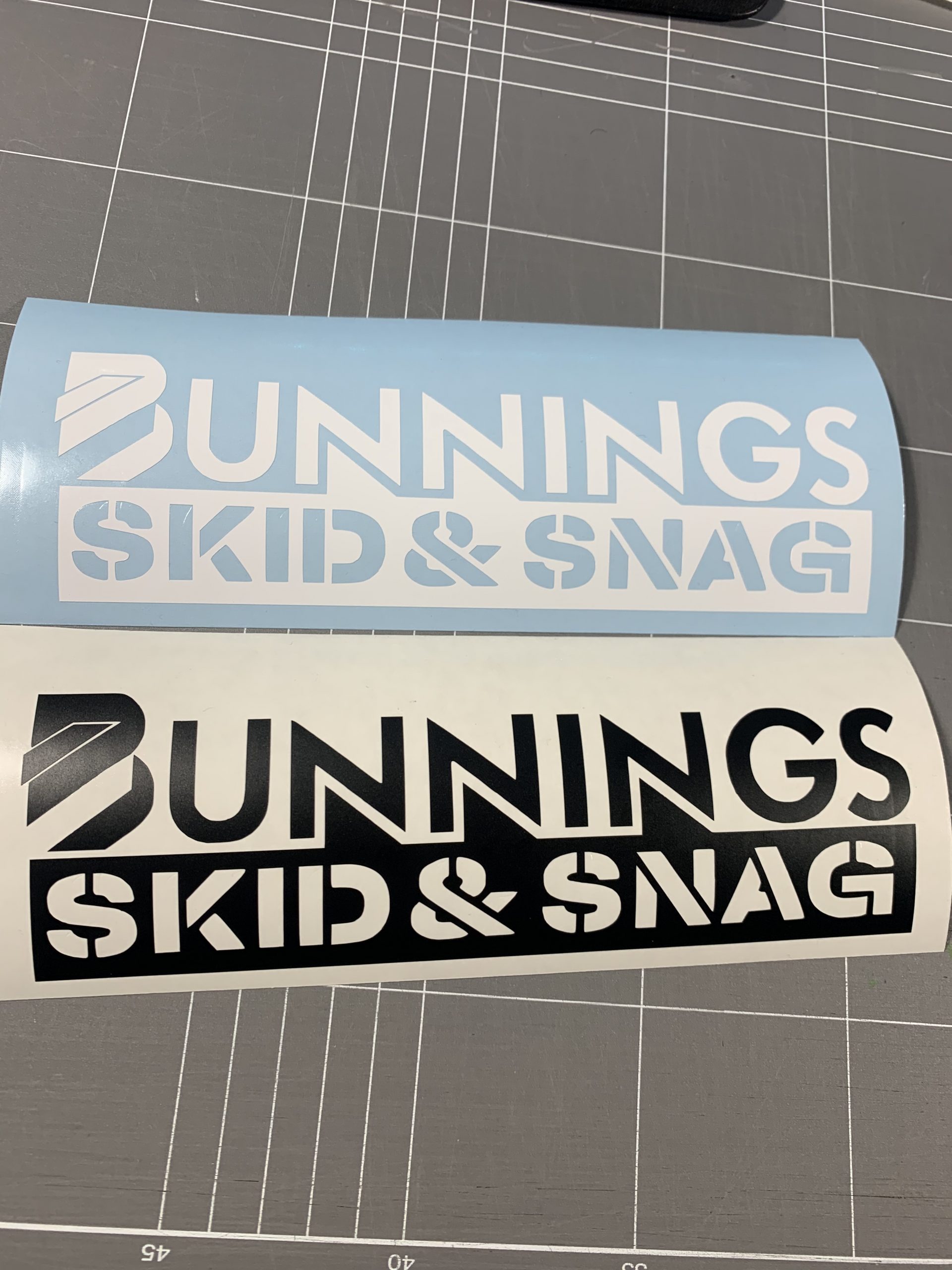 Bunnings Skid And Snag Ghee Up Decals